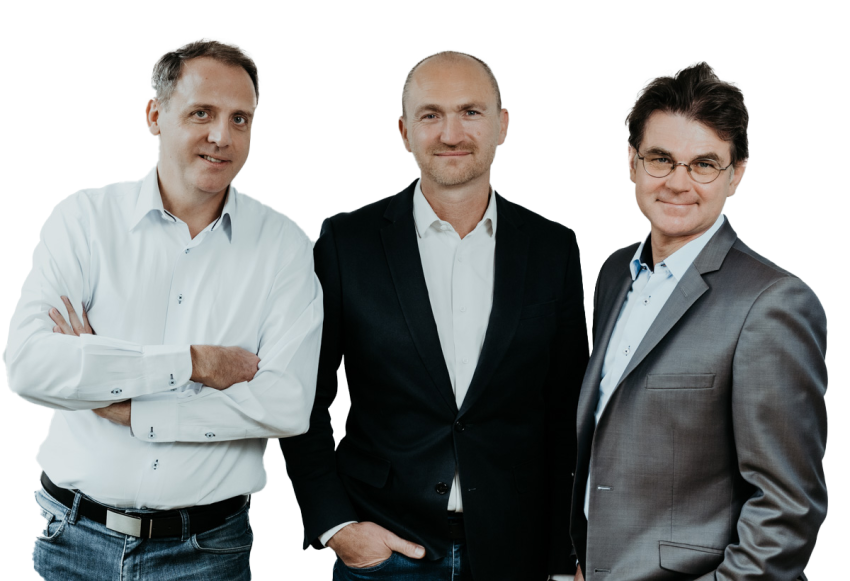 Les fondateurs d'imagino - de gauche à droite : Thomas Boudalier, Arnaud Chapis et Stéphane Dehoche