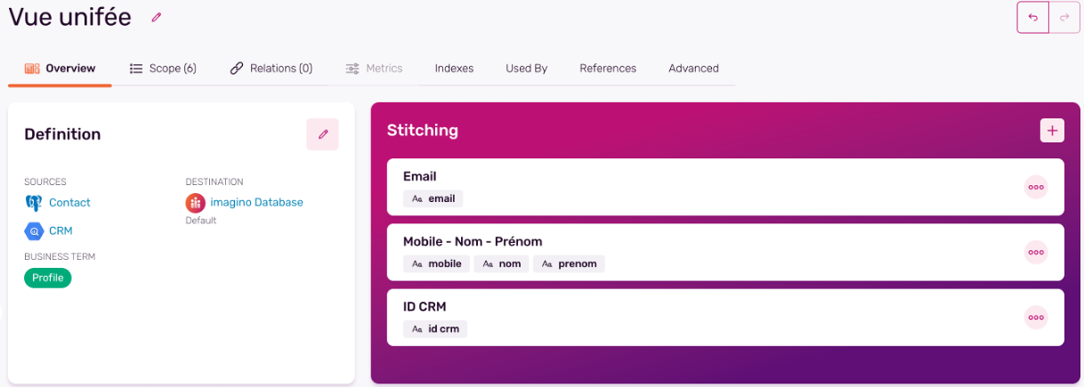 Reprenez le contrôle de vos données - Construire une vue unique et actionnable du client - Le Stitching dans la solution d'imagino