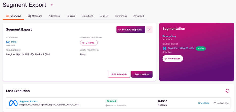 Snowflake Segment Export